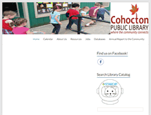 Tablet Screenshot of cohoctonlibrary.org
